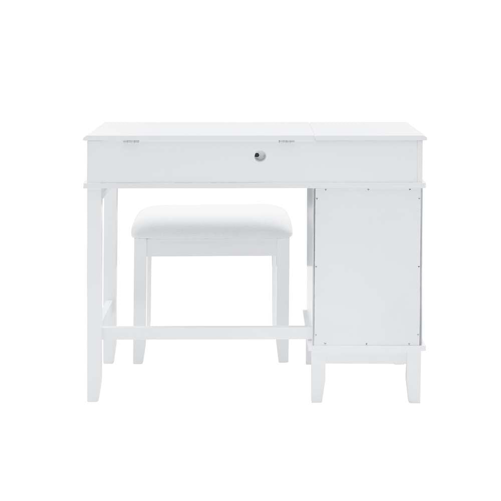 Linon Home Decor - Eva Vanity Set - 580456WHT01U veiw 5