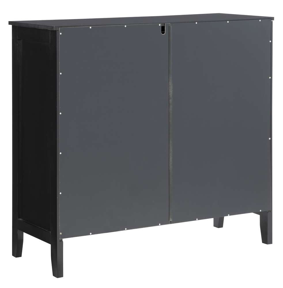 Linon Home Decor - Fetti Black Large Cabinet - FT115BLK01U veiw 4