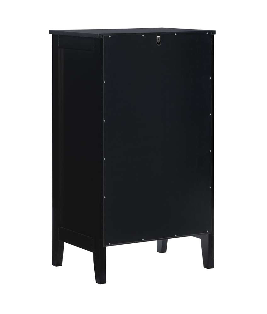 Linon Home Decor - Fetti Black Small Cabinet - FT117BLK01U veiw 4