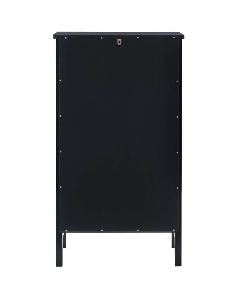 Linon Home Decor - Fetti Black Small Cabinet - FT117BLK01U veiw 5