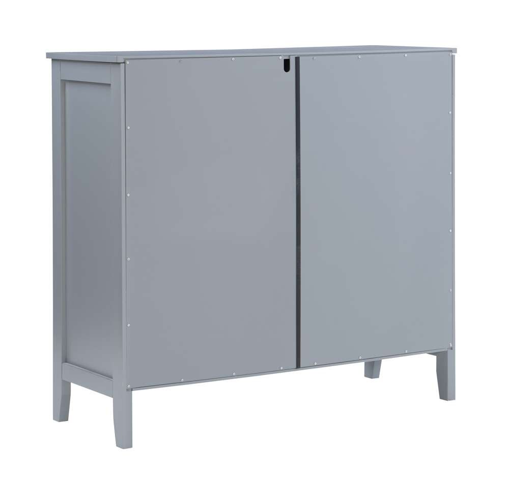 Linon Home Decor - Fetti Gray Large Cabinet - 650210GRY01U veiw 4