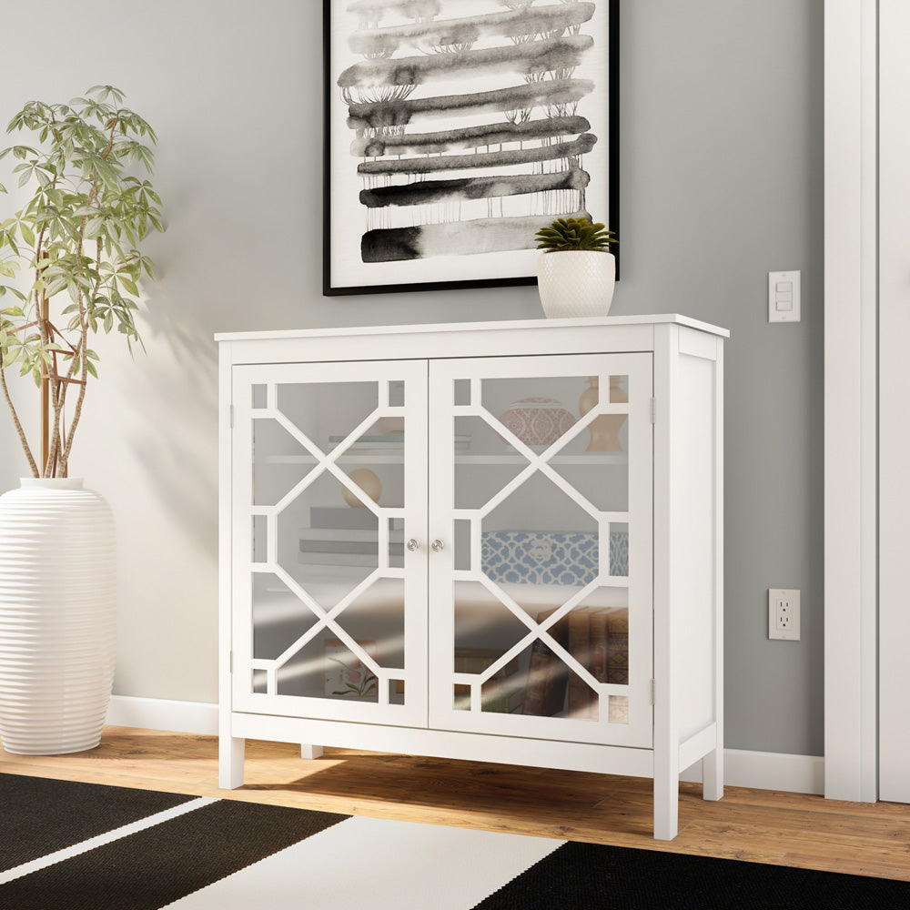 Linon Home Decor - Fetti Large Cabinet, White - 650210WHT01U view 7