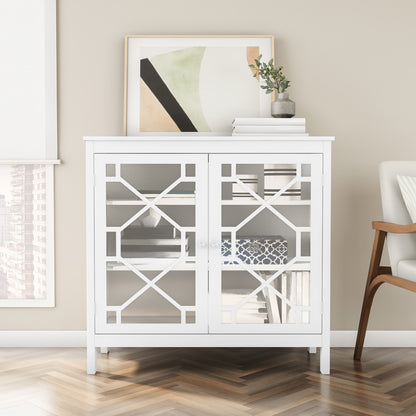 Linon Home Decor - Fetti Large Cabinet, White - 650210WHT01U view 8