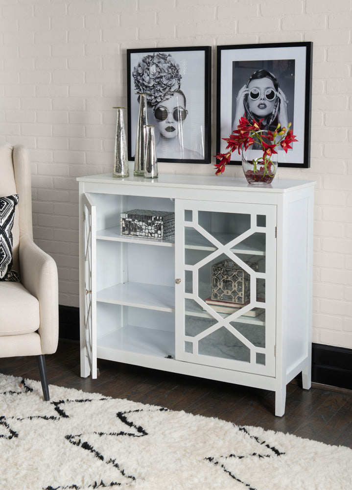 Linon Home Decor - Fetti Large Cabinet, White - 650210WHT01U view 10