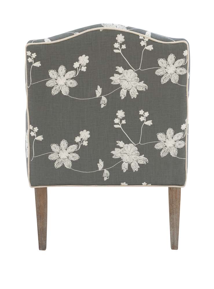 Linon Home Decor - Floral Arm Chair - 368312GRY01U veiw 5