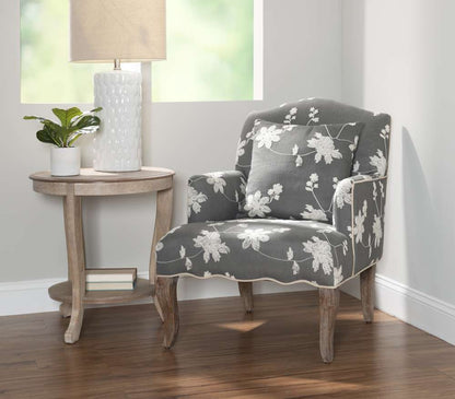 Linon Home Decor - Floral Arm Chair - 368312GRY01U veiw 6