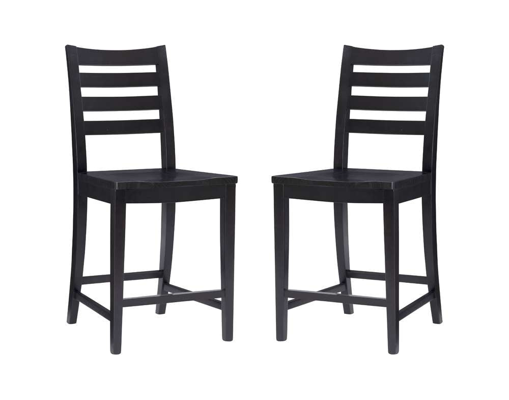 Linon Home Decor - Flynn Counter Stool Black (Set of 2) - CS283BLK02ASU veiw 2