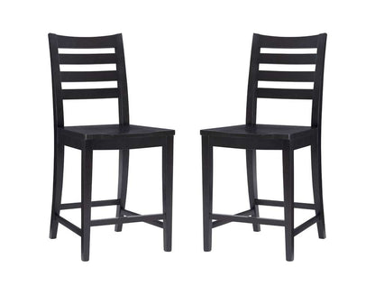 Linon Home Decor - Flynn Counter Stool Black (Set of 2) - CS283BLK02ASU veiw 2