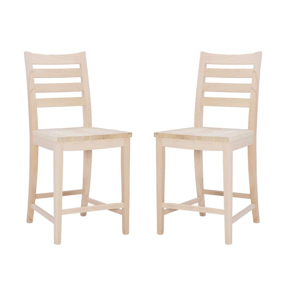 Linon Home Decor - Flynn Counter Stool Unfinished (Set of 2) - CS283UNFIN02ASU veiw 6