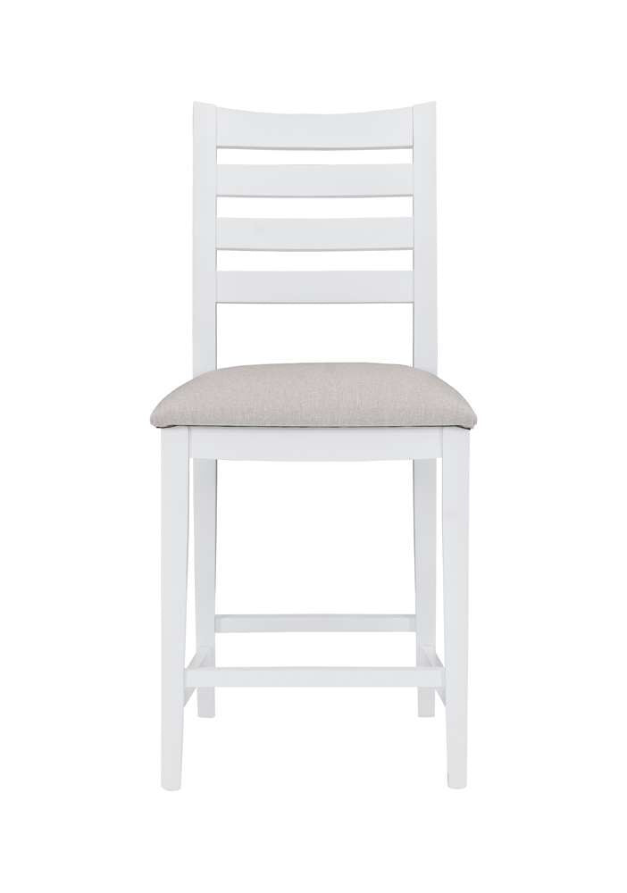 Linon Home Decor - Flynn Counter Stool White Upholstered (Set of 2) - CS283WHTSTN02ASU veiw 3
