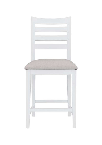 Linon Home Decor - Flynn Counter Stool White Upholstered (Set of 2) - CS283WHTSTN02ASU veiw 3