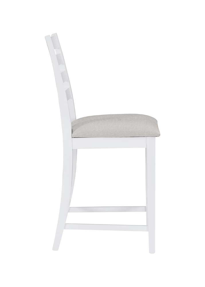 Linon Home Decor - Flynn Counter Stool White Upholstered (Set of 2) - CS283WHTSTN02ASU veiw 4