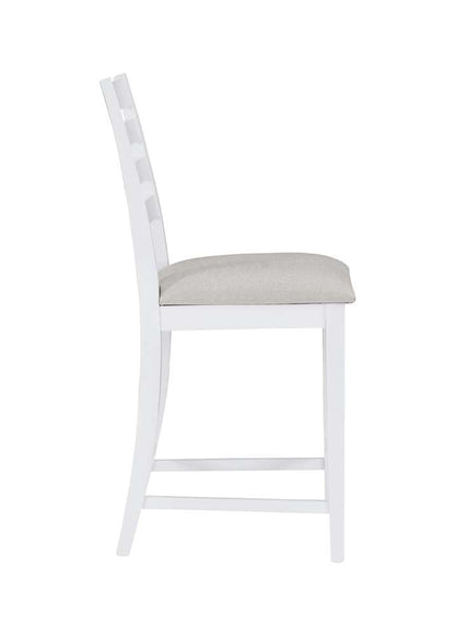 Linon Home Decor - Flynn Counter Stool White Upholstered (Set of 2) - CS283WHTSTN02ASU veiw 4