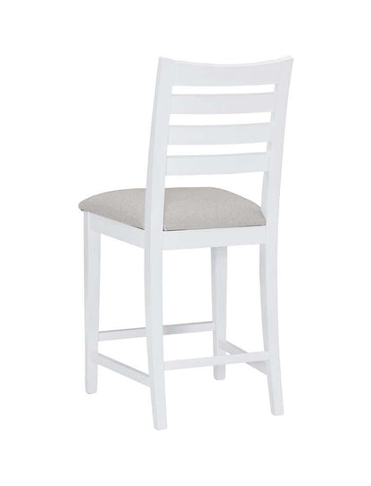 Linon Home Decor - Flynn Counter Stool White Upholstered (Set of 2) - CS283WHTSTN02ASU veiw 5