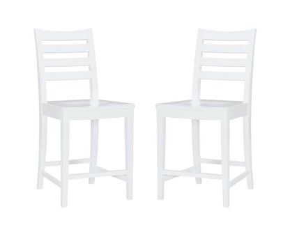 Linon Home Decor - Flynn Counter Stool White (Set of 2) - CS283WHT02ASU veiw 2