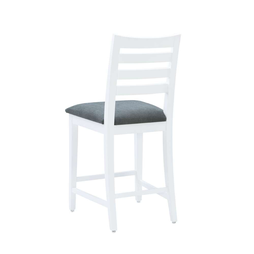 Linon Home Decor - Flynn White Counter Stool Uph Seat (Set of 2) - CS283WHTGRY02ASU veiw 4