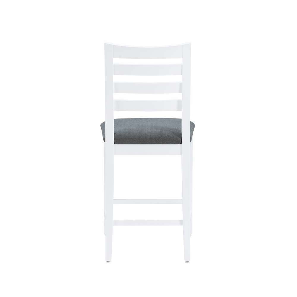 Linon Home Decor - Flynn White Counter Stool Uph Seat (Set of 2) - CS283WHTGRY02ASU veiw 5