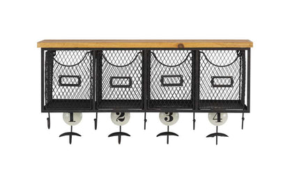 Linon Home Decor - Four Basket Wall Organizer - AMME4DRW1 veiw 2