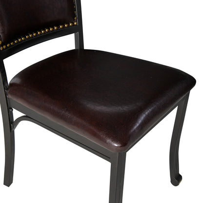 Linon Home Decor - Franklin Faux Leather Side Chair, Brown (Set of 2) - 15D2020SC view 5