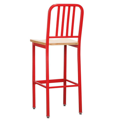Linon Home Decor - Frazier Metal Barstool Red (Set of 2) - BS257RED02 veiw 4