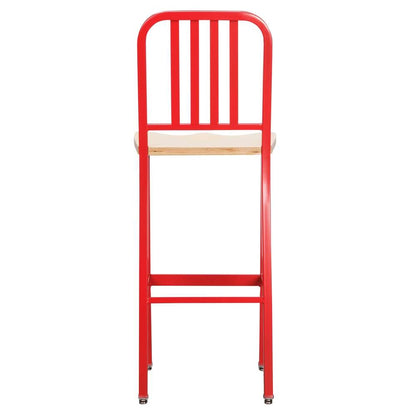 Linon Home Decor - Frazier Metal Barstool Red (Set of 2) - BS257RED02 veiw 5