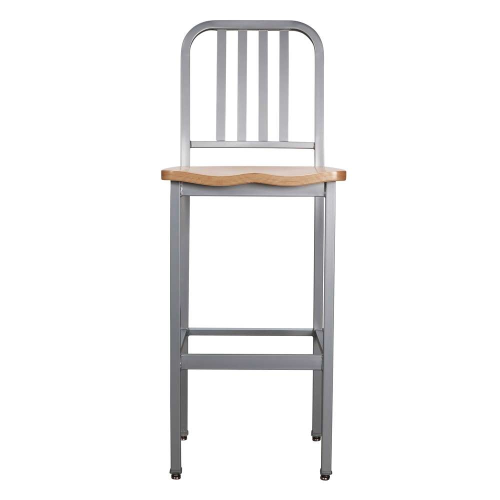 Linon Home Decor - Frazier Metal Barstool Silver (Set of 2) - BS257SIL02 veiw 1