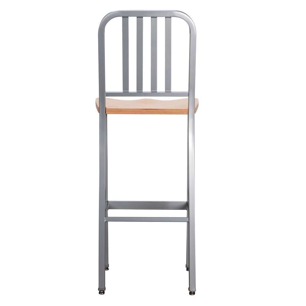 Linon Home Decor - Frazier Metal Barstool Silver (Set of 2) - BS257SIL02 veiw 5