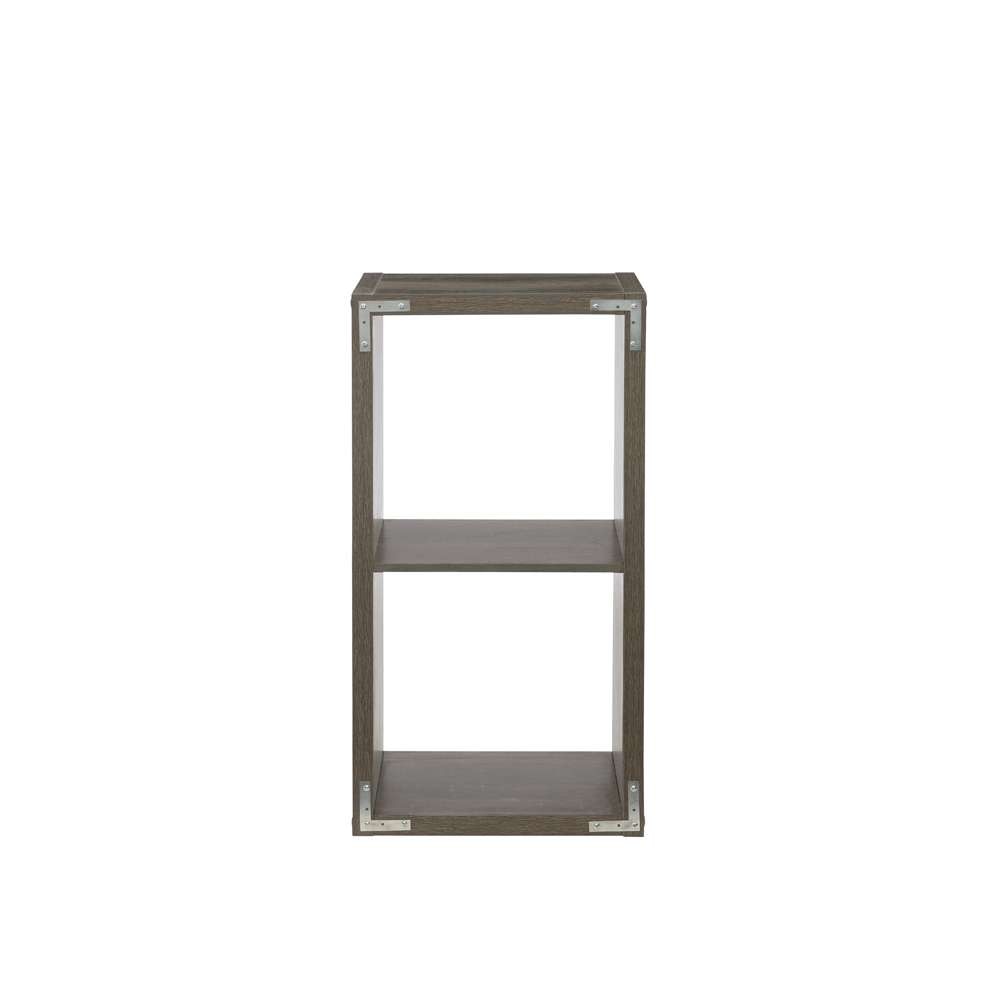 Linon Home Decor - Galli 2 Cubby Storage Cabinet Grey - CB200GRY201 veiw 5