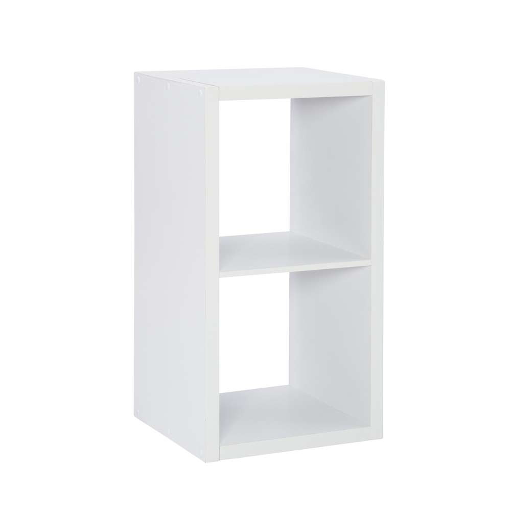 Linon Home Decor - Galli 2 Cubby Storage Cabinet White - CB200WHT201 veiw 1