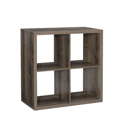 Linon Home Decor - Galli 4 Cubby Storage Cabinet Grey - CB201GRY401 veiw 1