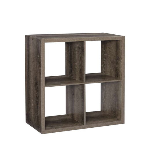 Linon Home Decor - Galli 4 Cubby Storage Cabinet Grey - CB201GRY401 veiw 1