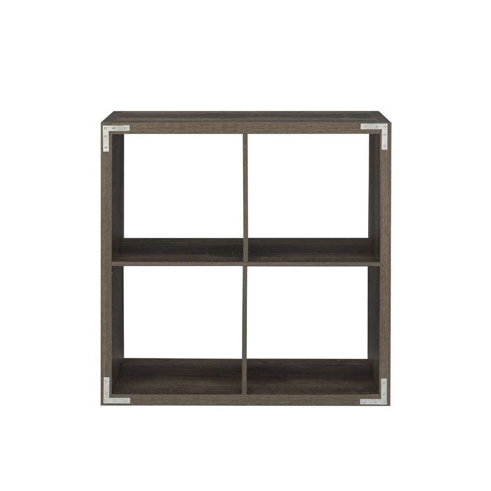 Linon Home Decor - Galli 4 Cubby Storage Cabinet Grey - CB201GRY401 veiw 5