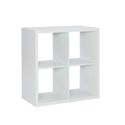 Linon Home Decor - Galli 4 Cubby Storage Cabinet White - CB201WHT401 veiw 1