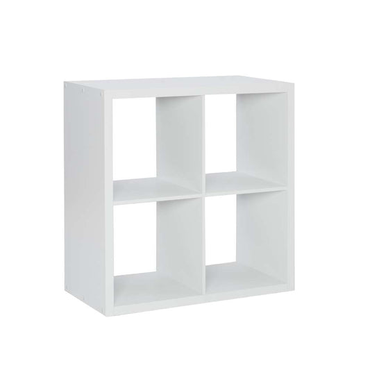 Linon Home Decor - Galli 4 Cubby Storage Cabinet White - CB201WHT401 veiw 1