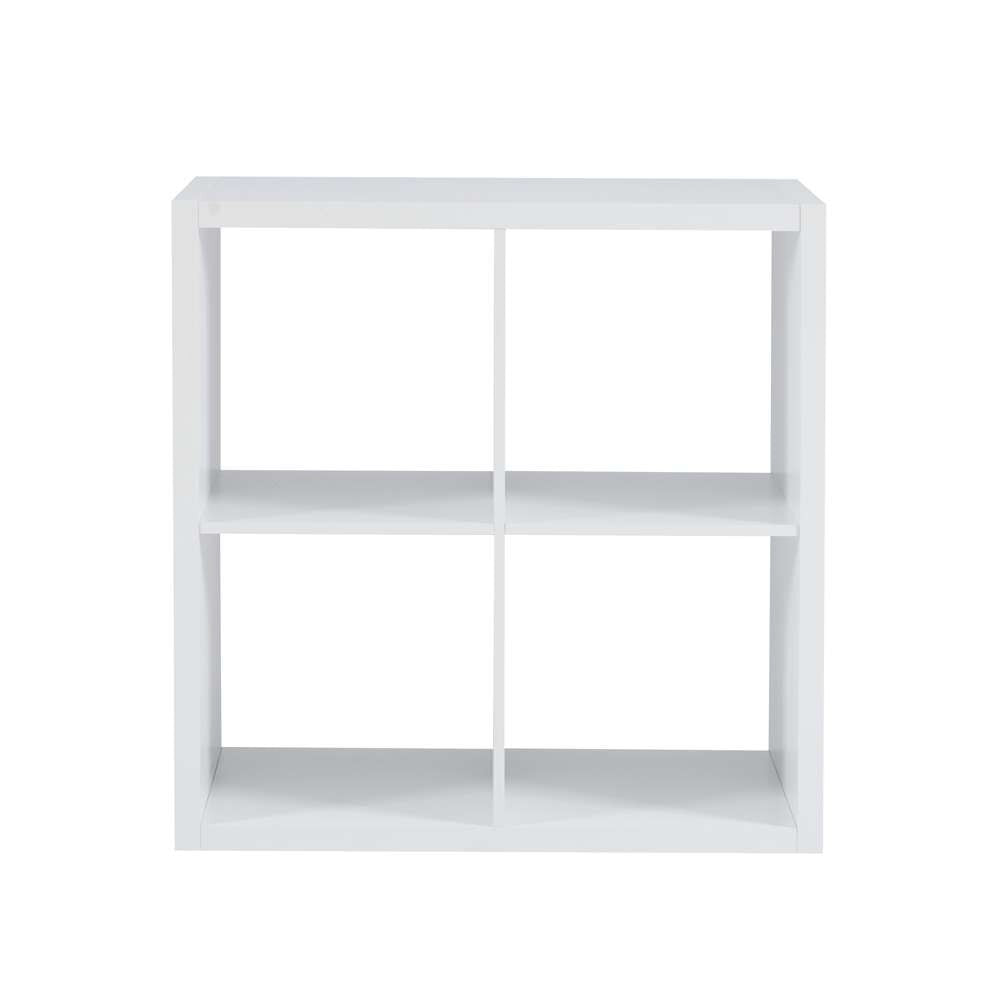 Linon Home Decor - Galli 4 Cubby Storage Cabinet White - CB201WHT401 veiw 2
