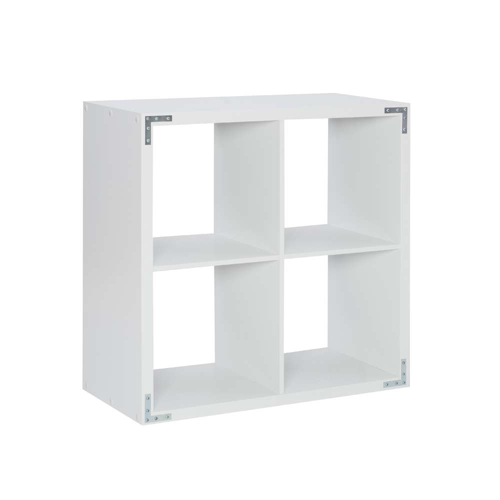 Linon Home Decor - Galli 4 Cubby Storage Cabinet White - CB201WHT401 veiw 4
