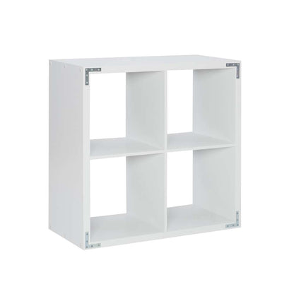 Linon Home Decor - Galli 4 Cubby Storage Cabinet White - CB201WHT401 veiw 4