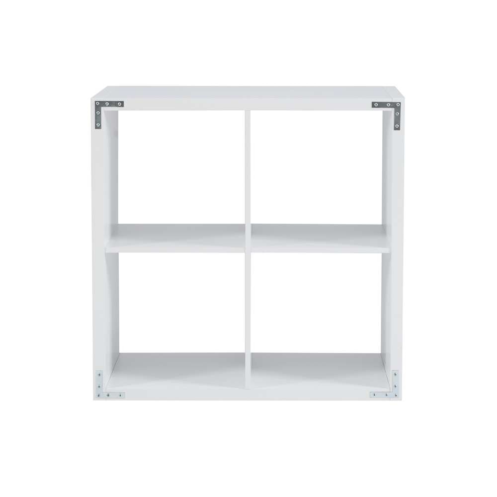 Linon Home Decor - Galli 4 Cubby Storage Cabinet White - CB201WHT401 veiw 5