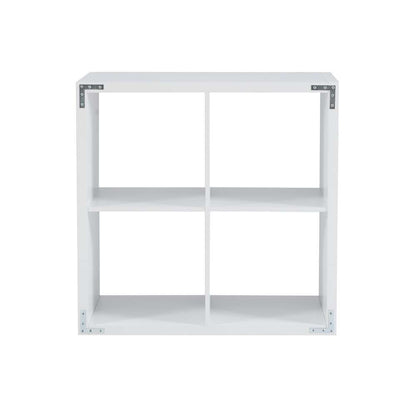Linon Home Decor - Galli 4 Cubby Storage Cabinet White - CB201WHT401 veiw 5