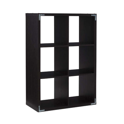 Linon Home Decor - Galli 6 Cubby Storage Cabinet Espresso  - CB202ESP601 veiw 4