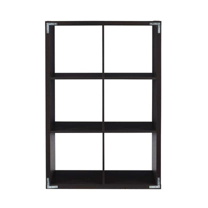 Linon Home Decor - Galli 6 Cubby Storage Cabinet Espresso  - CB202ESP601 veiw 5