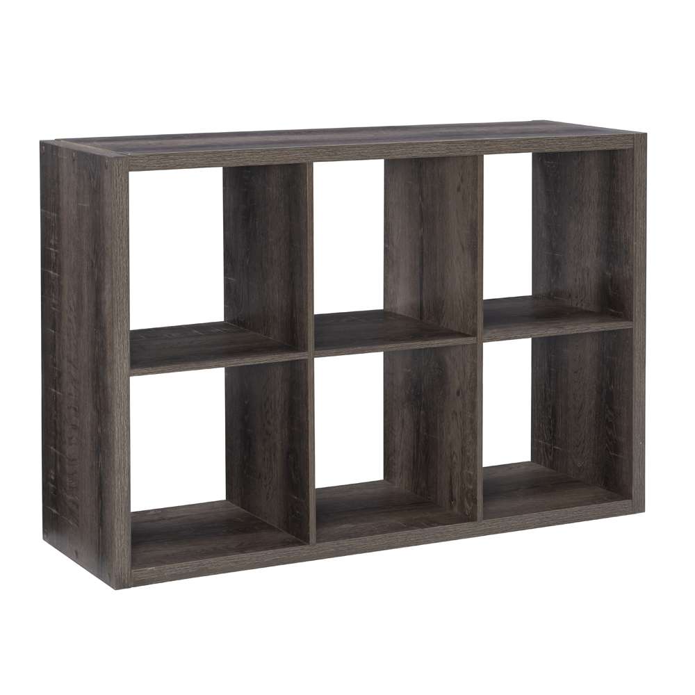 Linon Home Decor - Galli 6 Cubby Storage Cabinet Grey - CB202GRY601 veiw 1