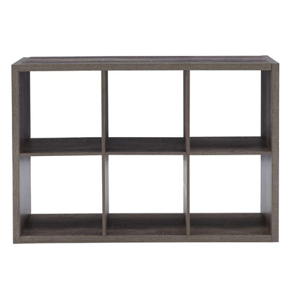 Linon Home Decor - Galli 6 Cubby Storage Cabinet Grey - CB202GRY601 veiw 2