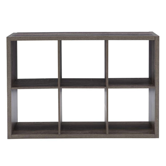 Linon Home Decor - Galli 6 Cubby Storage Cabinet Grey - CB202GRY601 veiw 2