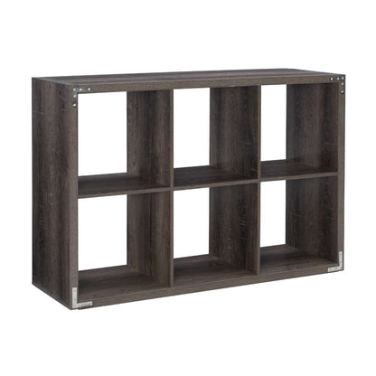 Linon Home Decor - Galli 6 Cubby Storage Cabinet Grey - CB202GRY601 veiw 4