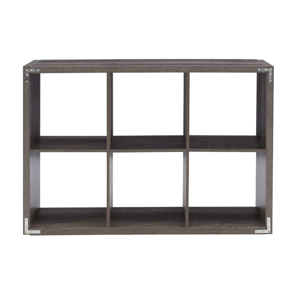 Linon Home Decor - Galli 6 Cubby Storage Cabinet Grey - CB202GRY601 veiw 5