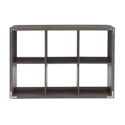 Linon Home Decor - Galli 6 Cubby Storage Cabinet Grey - CB202GRY601 veiw 5