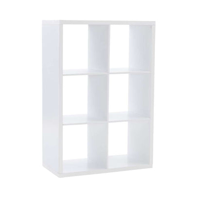 Linon Home Decor - Galli 6 Cubby Storage Cabinet White - CB202WHT601 veiw 1
