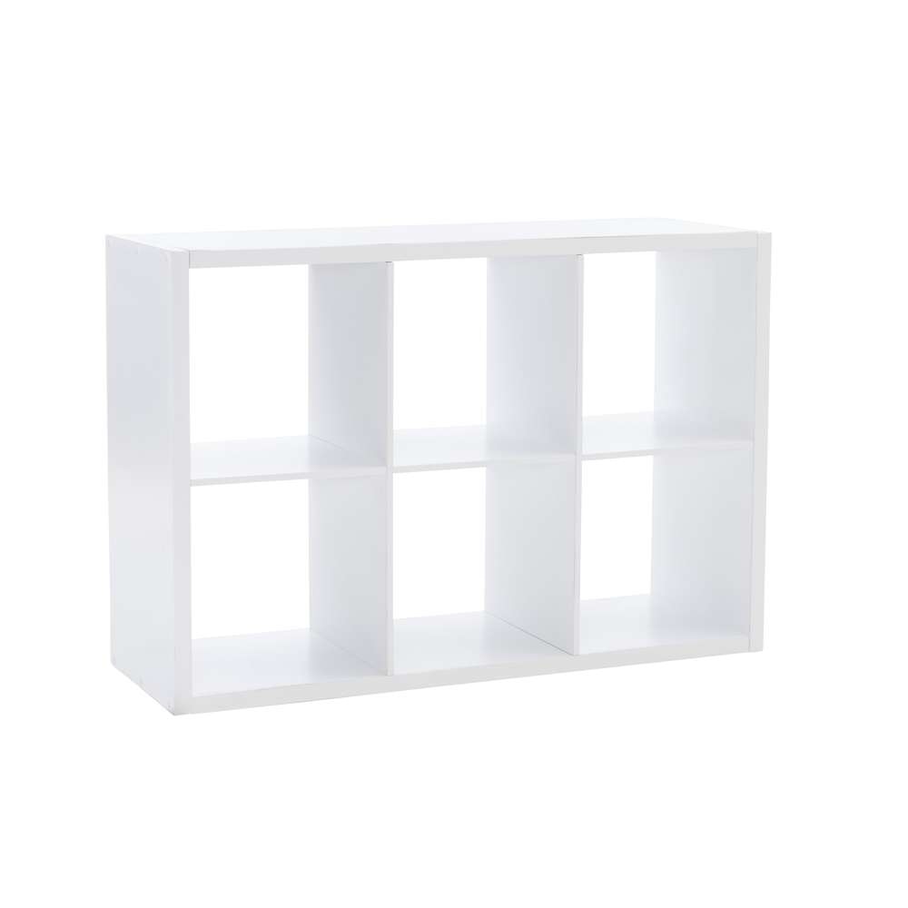 Linon Home Decor - Galli 6 Cubby Storage Cabinet White - CB202WHT601 veiw 4
