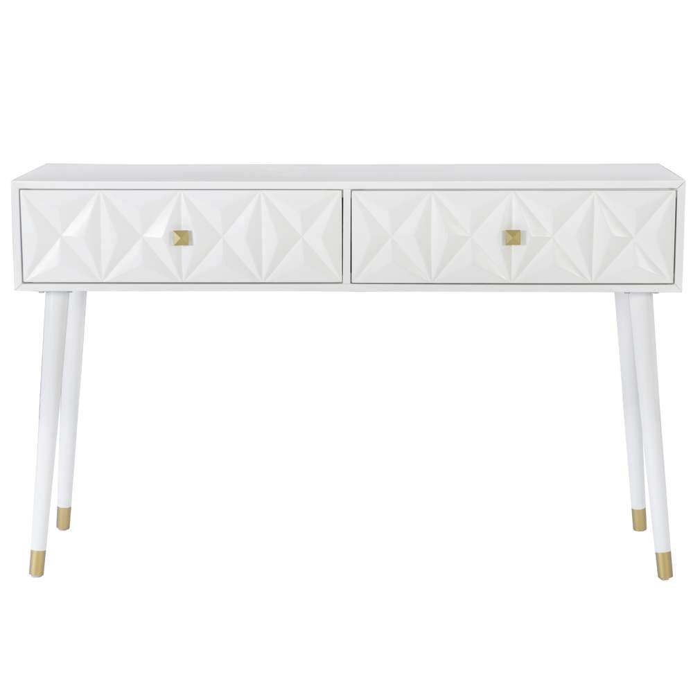 Linon Home Decor - Geo Console White - GE202WHT01AS veiw 2
